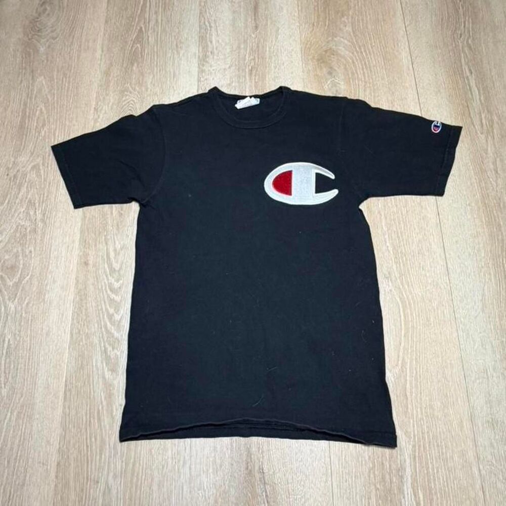 Champion Men's Black and Navy T-shirt